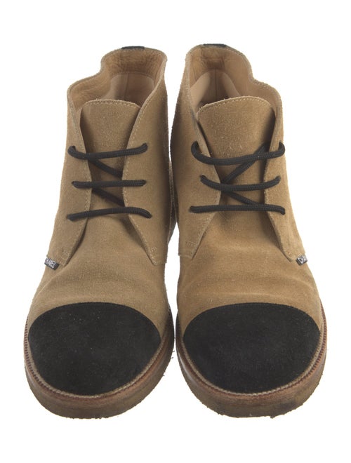 Chanel 2000's Suede Lace-Up Boots