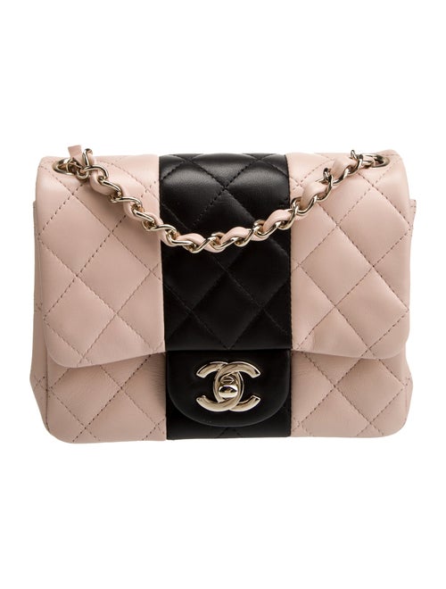 Chanel 2022 Bi-Stripe Mini Square Flap Bag
