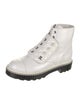 Chanel 2018 Interlocking CC Logo Combat Boots