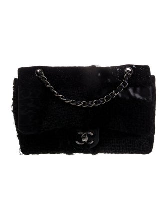 Chanel Patchwork Tweed Jumbo Flap Bag