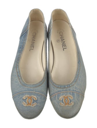 Chanel 2020 Interlocking CC Logo Ballet Flats