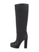 Chanel Interlocking CC Logo Leather Boots