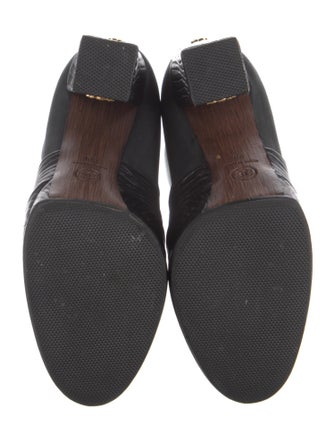 Chanel Interlocking CC Logo Leather Boots