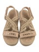 Chanel 2021 Interlocking CC Logo Sandals