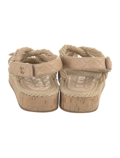 Chanel 2021 Interlocking CC Logo Sandals