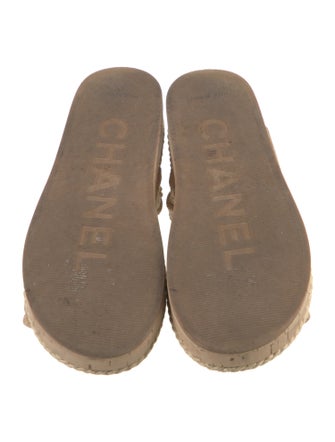 Chanel 2021 Interlocking CC Logo Sandals