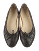 Chanel Interlocking CC Logo Leather Ballet Flats