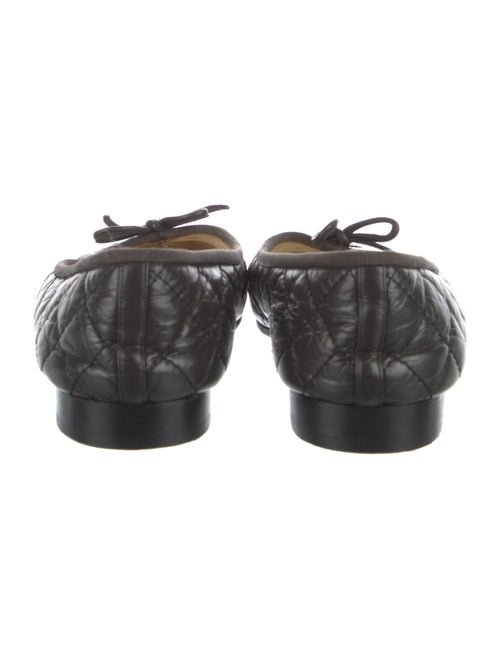 Chanel Interlocking CC Logo Leather Ballet Flats