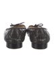 Chanel Interlocking CC Logo Leather Ballet Flats