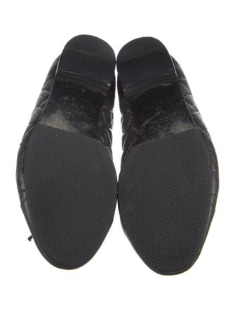 Chanel Interlocking CC Logo Leather Ballet Flats