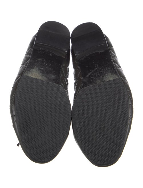 Chanel Interlocking CC Logo Leather Ballet Flats