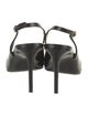 Chanel Interlocking CC Logo Leather Slingback Pumps