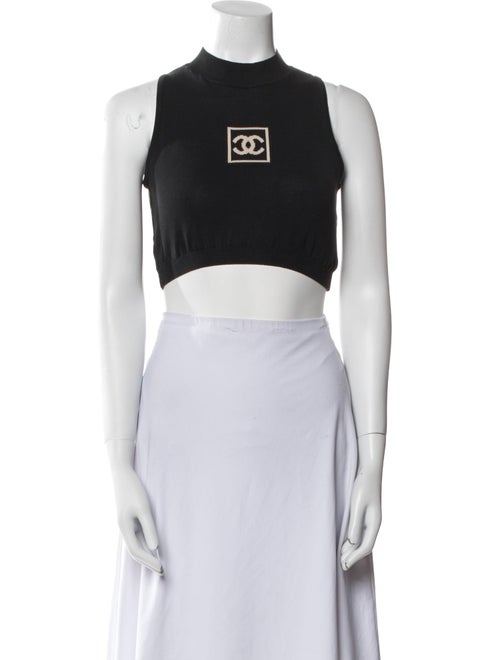 Chanel 2003 Graphic Print Crop Top