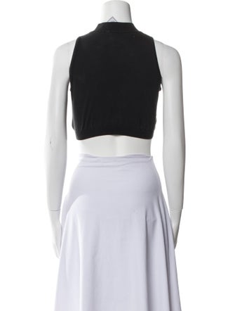 Chanel 2003 Graphic Print Crop Top