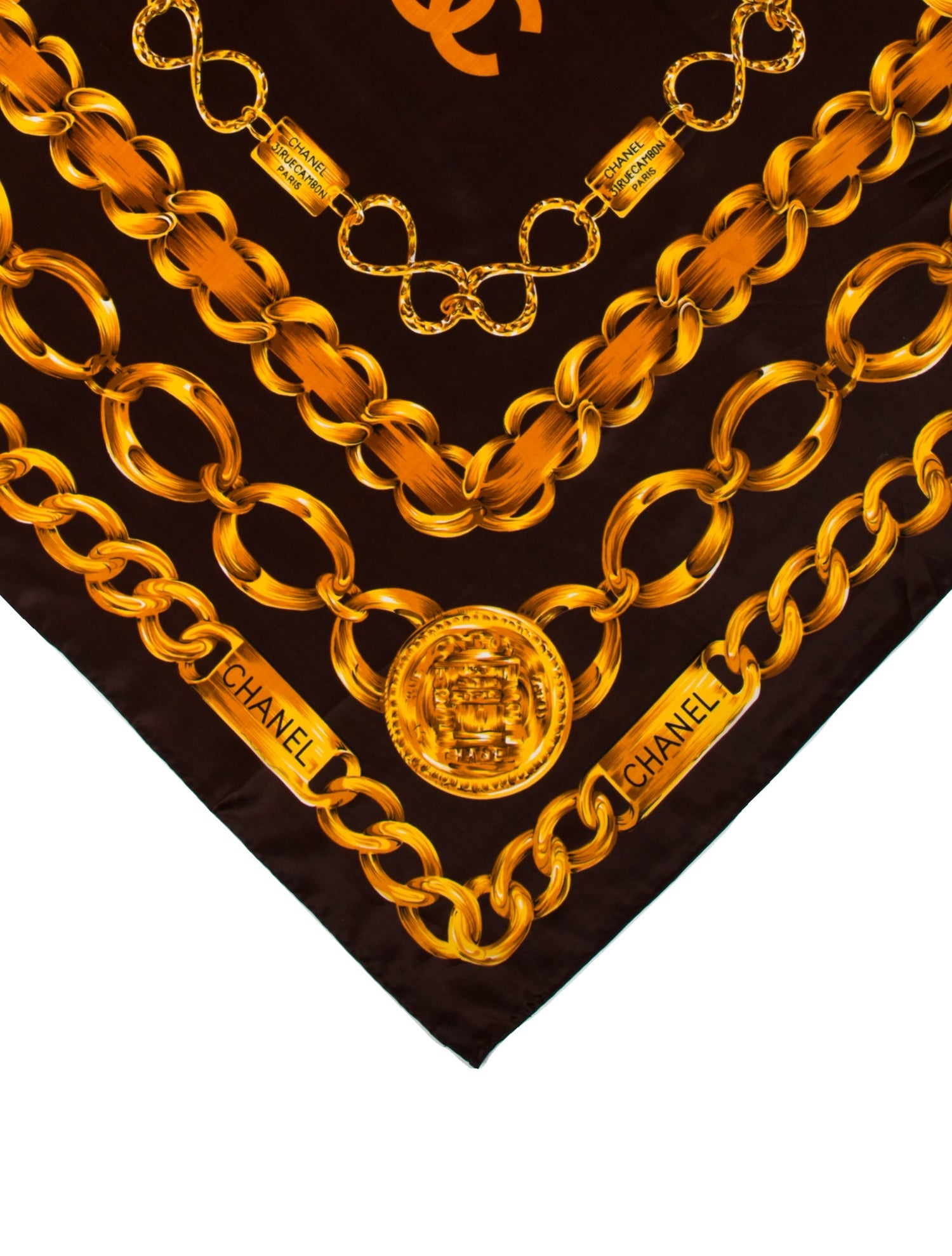 Chanel Silk Printed Scarf