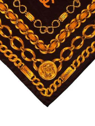 Chanel Silk Printed Scarf