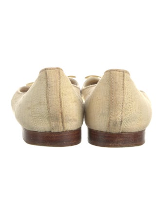 Chanel Interlocking CC Logo Bow Accents Ballet Flats