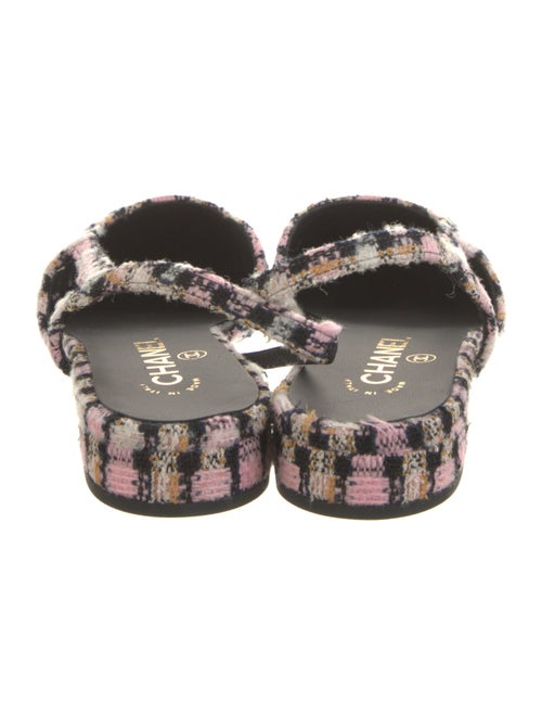 Chanel 2023 Interlocking CC Logo Slingback Flats