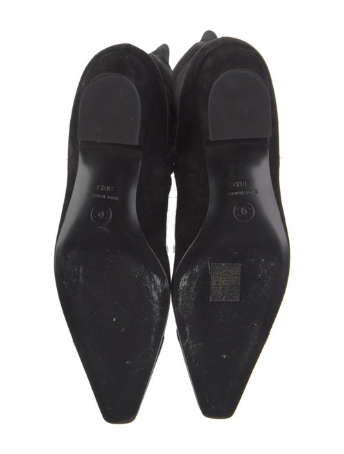 Chanel Interlocking CC Logo Suede Boots