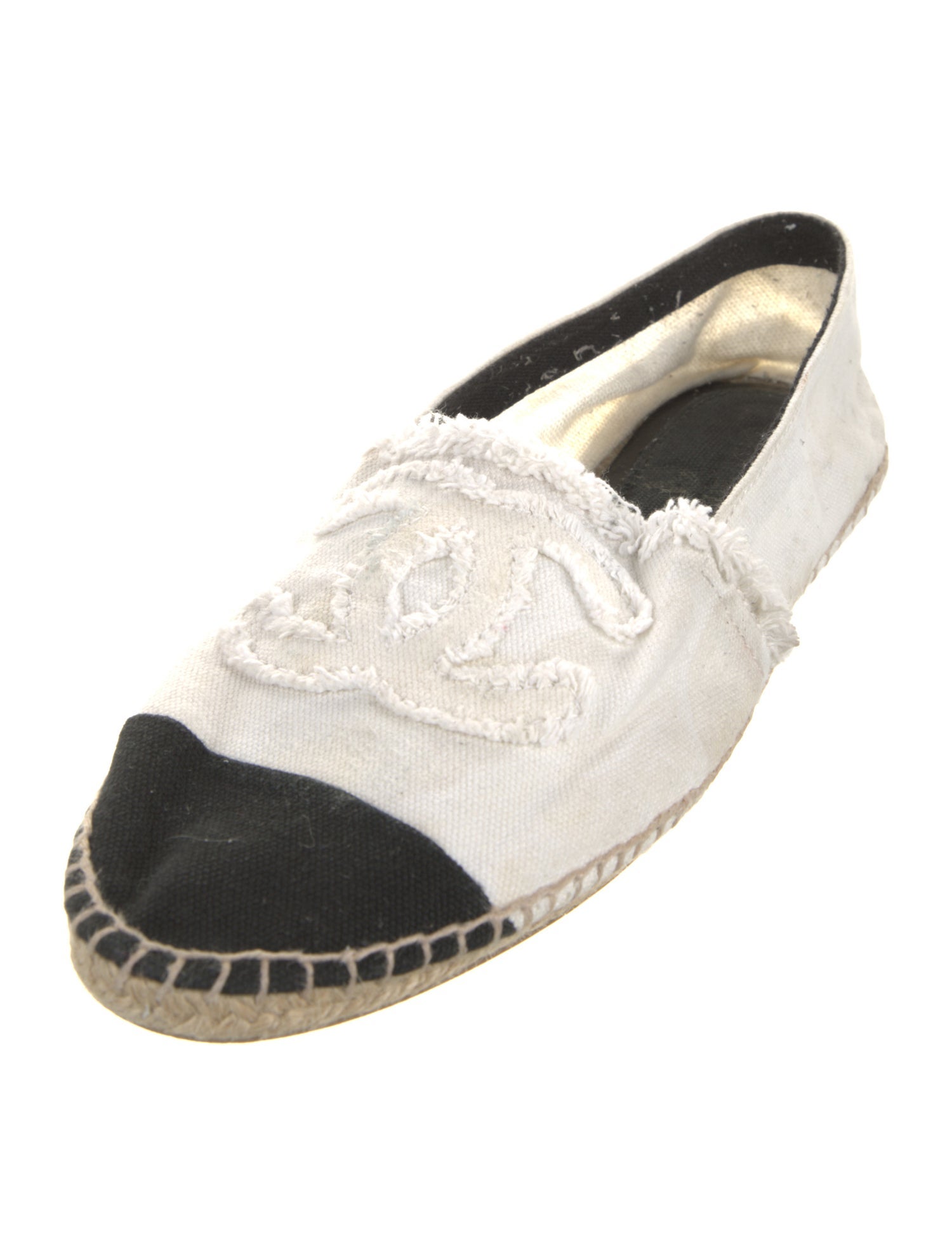 Chanel Vintage Interlocking CC Logo Espadrilles