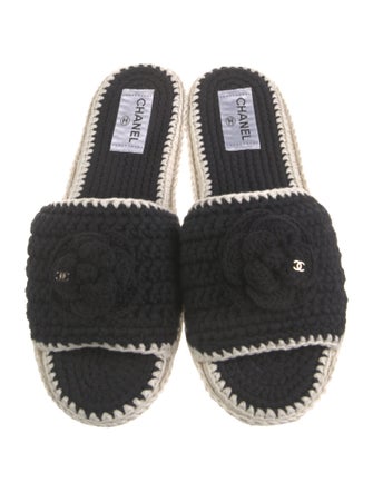 Chanel 2023 Interlocking CC Logo Espadrilles