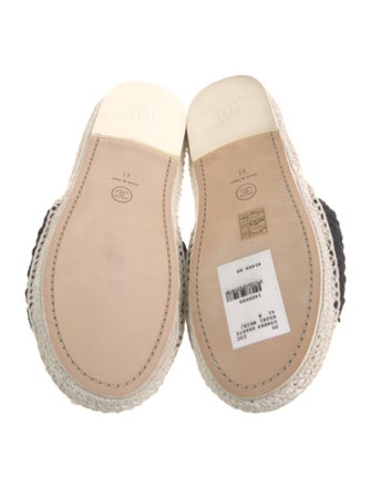 Chanel 2023 Interlocking CC Logo Espadrilles