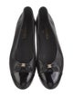 Chanel Interlocking CC Logo Leather Ballet Flats