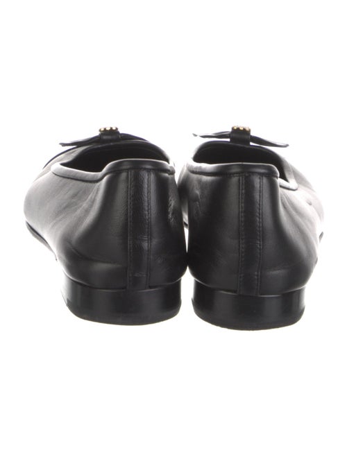 Chanel Interlocking CC Logo Leather Ballet Flats