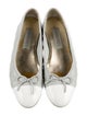 Chanel Interlocking CC Logo Leather Ballet Flats