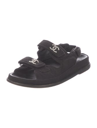 Chanel Interlocking CC Logo Canvas Slides
