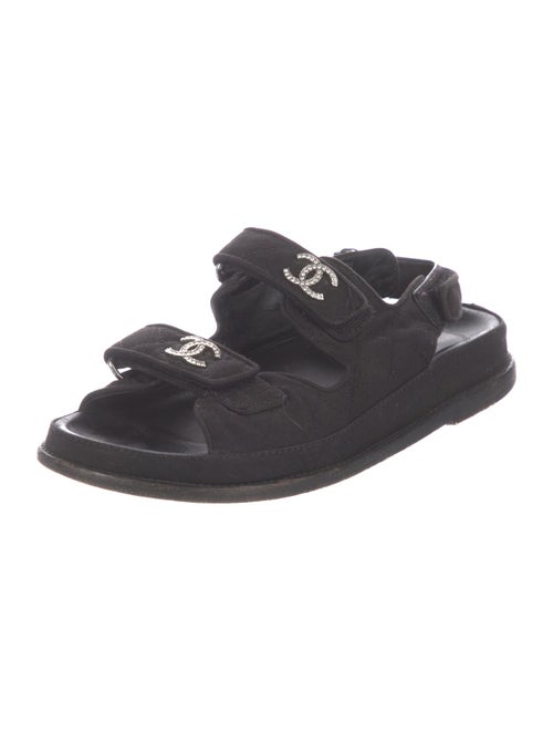 Chanel Interlocking CC Logo Canvas Slides