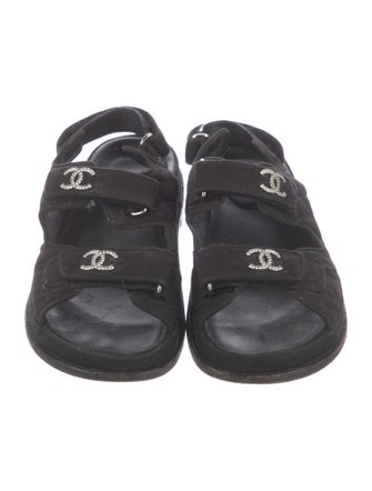 Chanel Interlocking CC Logo Canvas Slides
