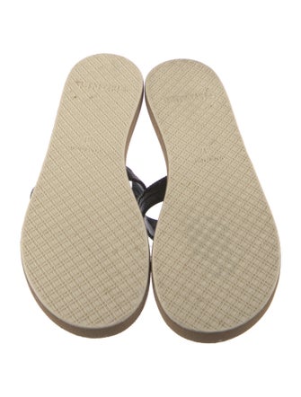 Chanel 2012 Interlocking CC Logo Flip Flops