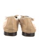 Chanel Interlocking CC Logo Leather Ballet Flats
