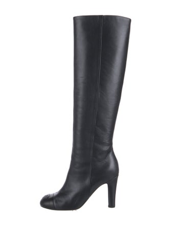 Chanel 2014 Interlocking CC Logo Boots