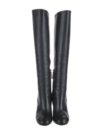 Chanel 2014 Interlocking CC Logo Boots