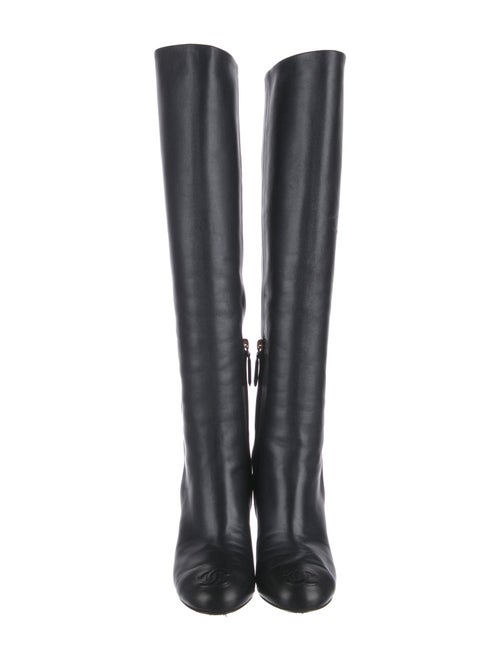 Chanel 2014 Interlocking CC Logo Boots