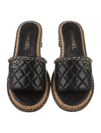 Chanel 2024 Interlocking CC Logo Slides