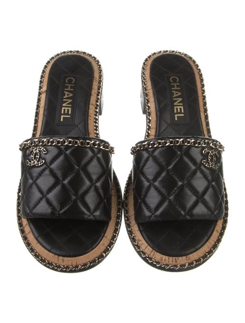 Chanel 2024 Interlocking CC Logo Slides