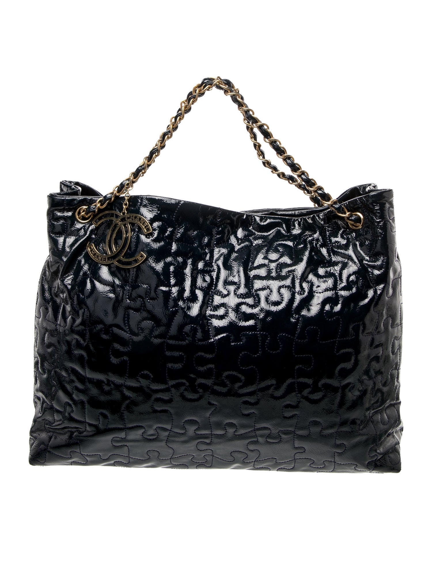 Chanel Patent Puzzle Tote