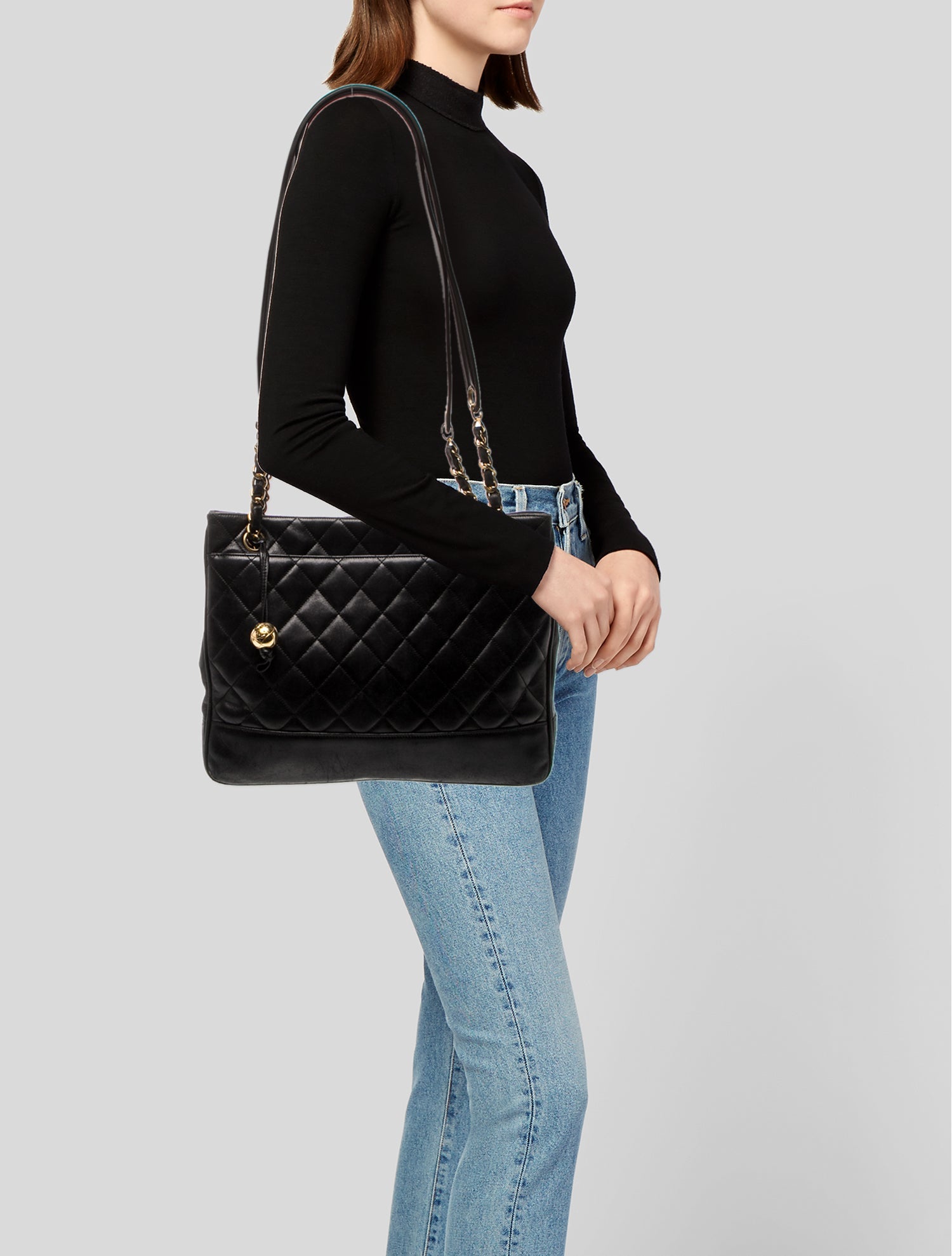 Chanel Quilted Leather Tote