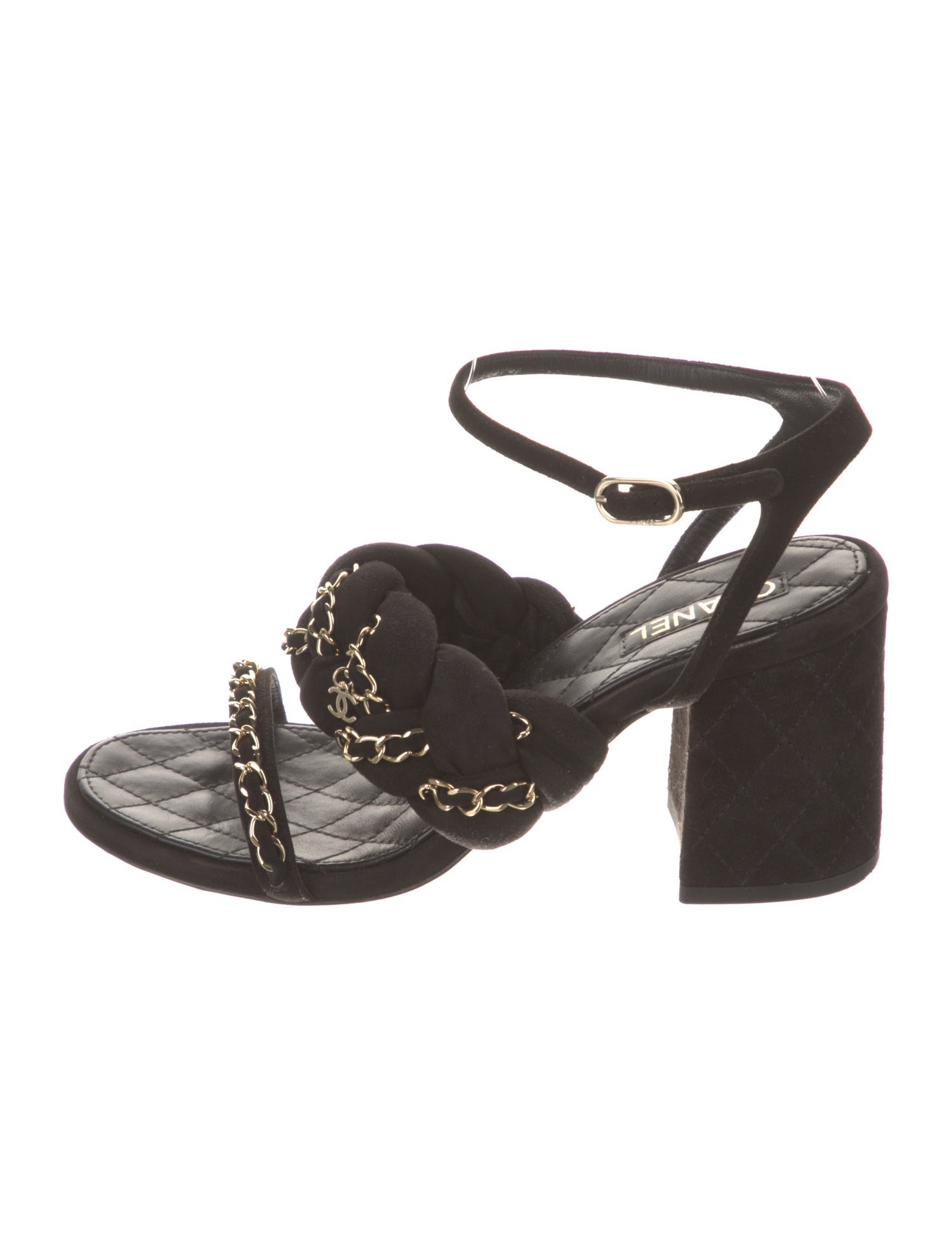 Chanel 2017 Interlocking CC Logo Sandals