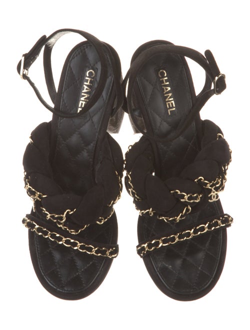 Chanel 2017 Interlocking CC Logo Sandals