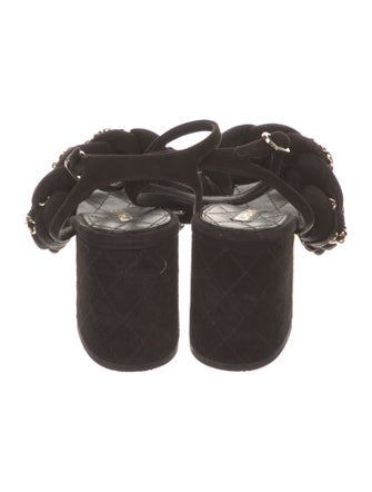 Chanel 2017 Interlocking CC Logo Sandals