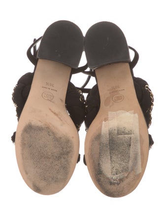 Chanel 2017 Interlocking CC Logo Sandals