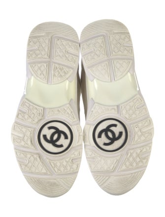 Chanel Interlocking CC Logo Suede Sneakers