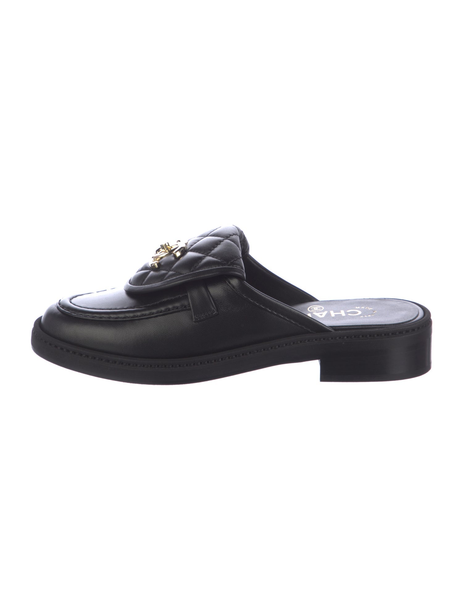 Chanel 2025 Interlocking CC Logo Mules