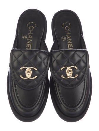 Chanel 2025 Interlocking CC Logo Mules