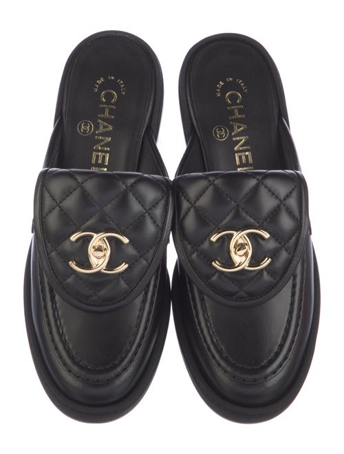 Chanel 2025 Interlocking CC Logo Mules