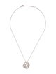 Chanel 18K Diamond Fil de Camélia Pendant Necklace